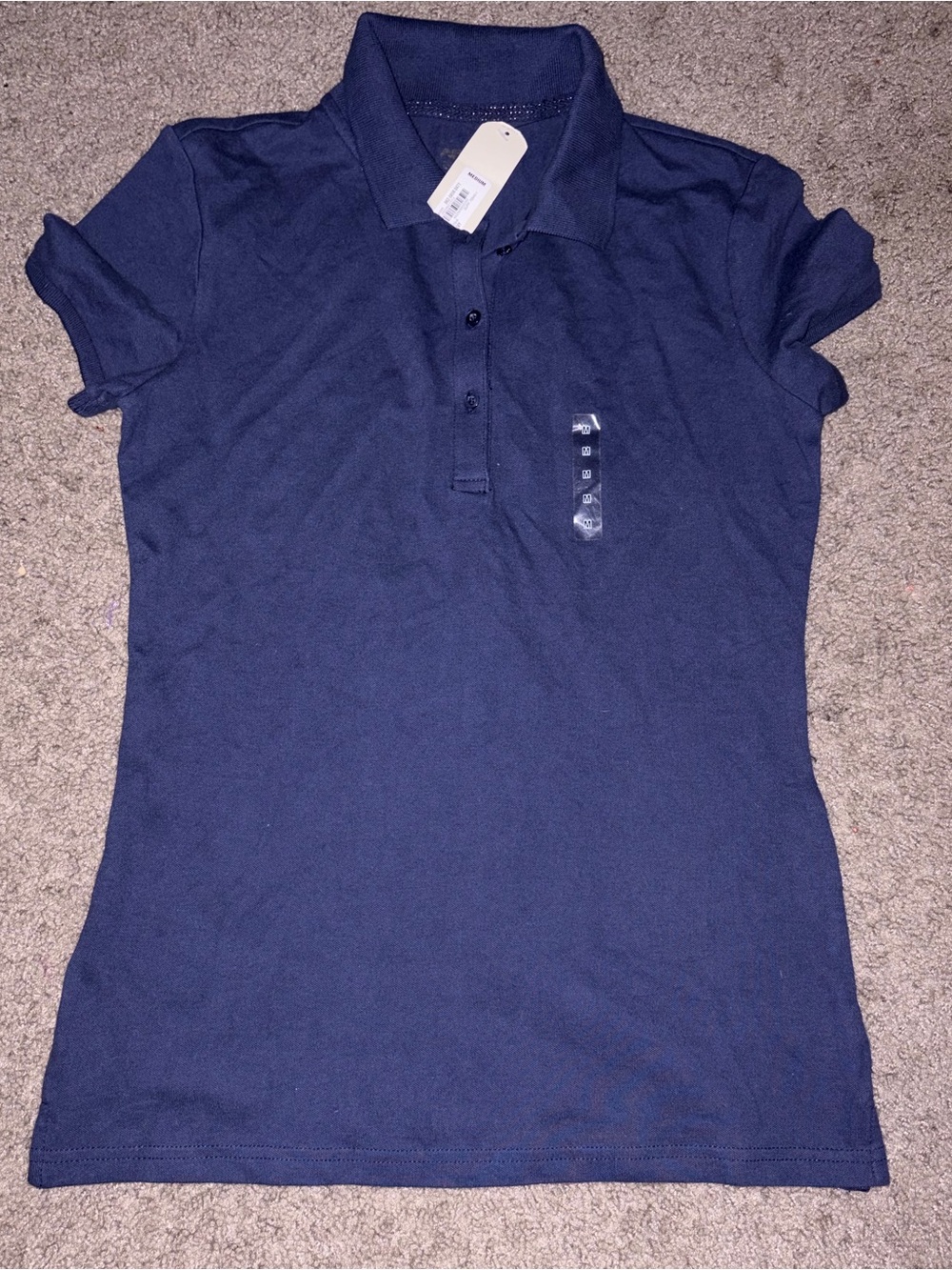 Arizona Jean Company Navy Short Sleeve Polo Top